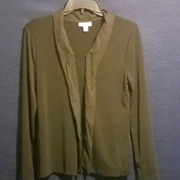 Charter Club Woven Tie V-Neck Top Relaxed Fit And Pull-Over Styling - Picture 3 of 7